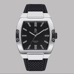 Bellany Watch Group waterproof NWT Men’s black watch for with silver face